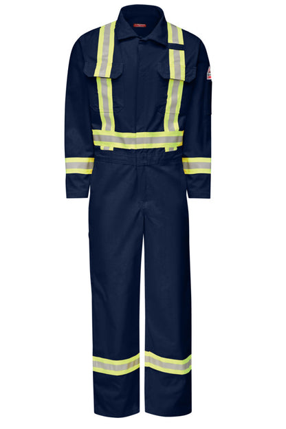 Bulwark Men's Midweight FR Premium Coverall with Reflective Trim