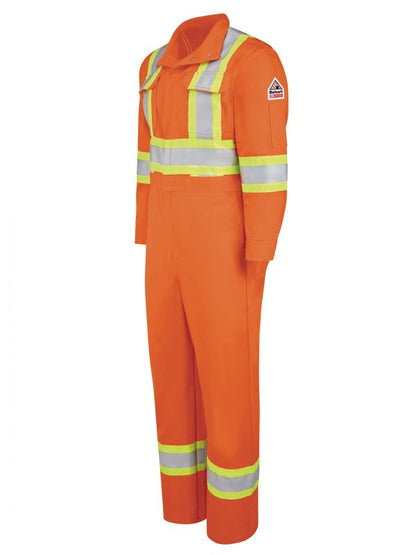 Bulwark Premium Coverall with 4" Reflective Trim - Orange