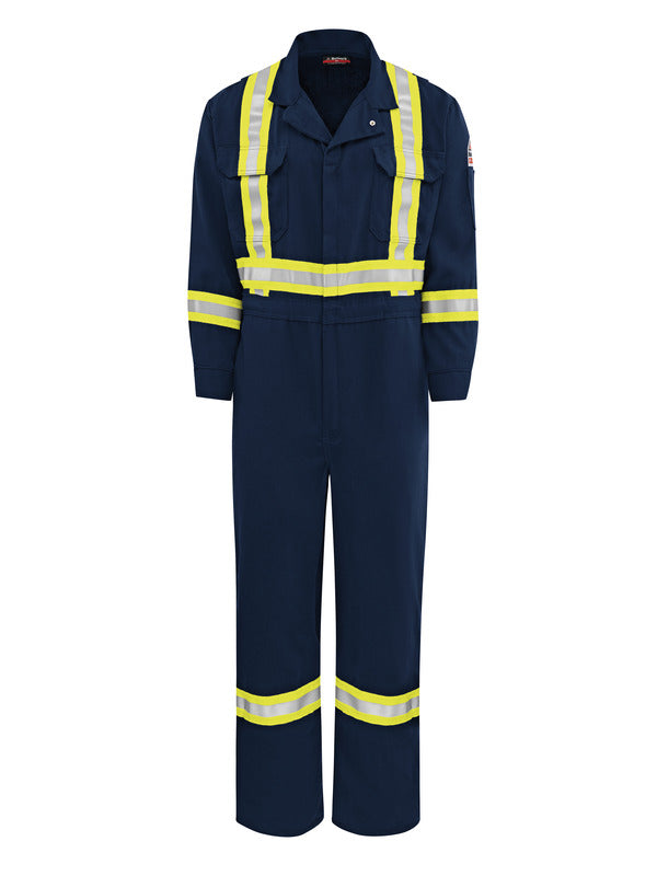 Bulwark Cool Touch 2 Deluxe Coverall with Striping - Navy