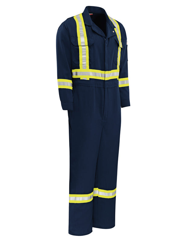 Bulwark Cool Touch 2 Deluxe Coverall with Striping - Navy