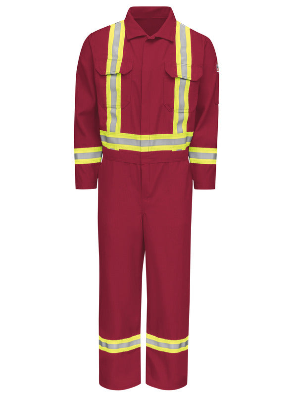 Bulwark Men's Midweight Nomex FR Premium Coverall with CSA Compliant Reflective Trim