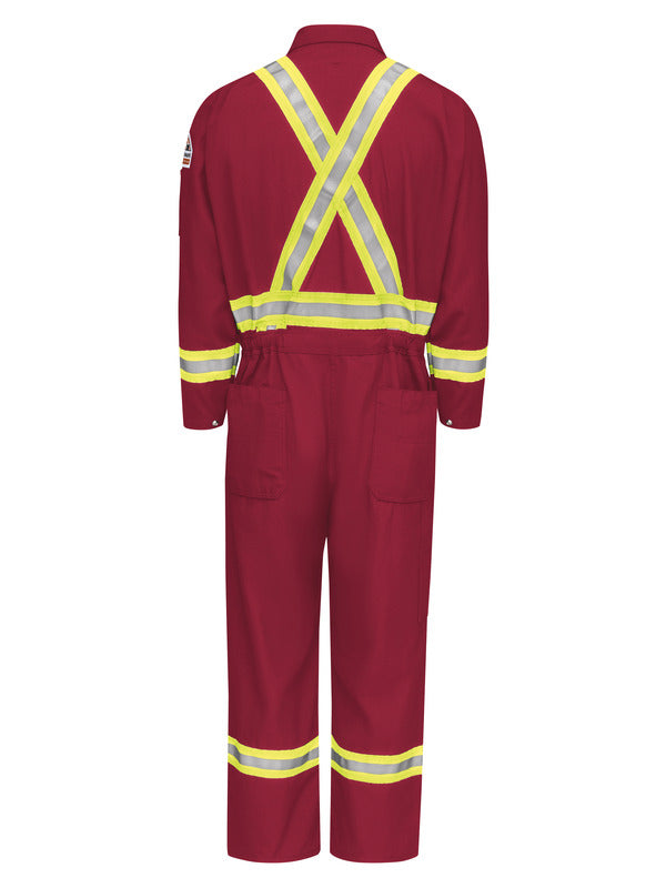 Bulwark Men's Midweight Nomex FR Premium Coverall with CSA Compliant Reflective Trim