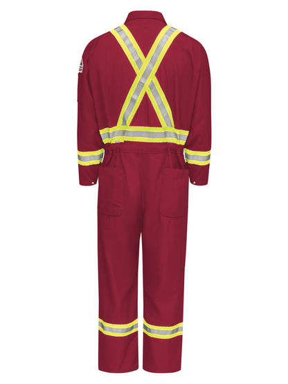 Bulwark Men's Midweight Nomex FR Premium Coverall with CSA Compliant Reflective Trim