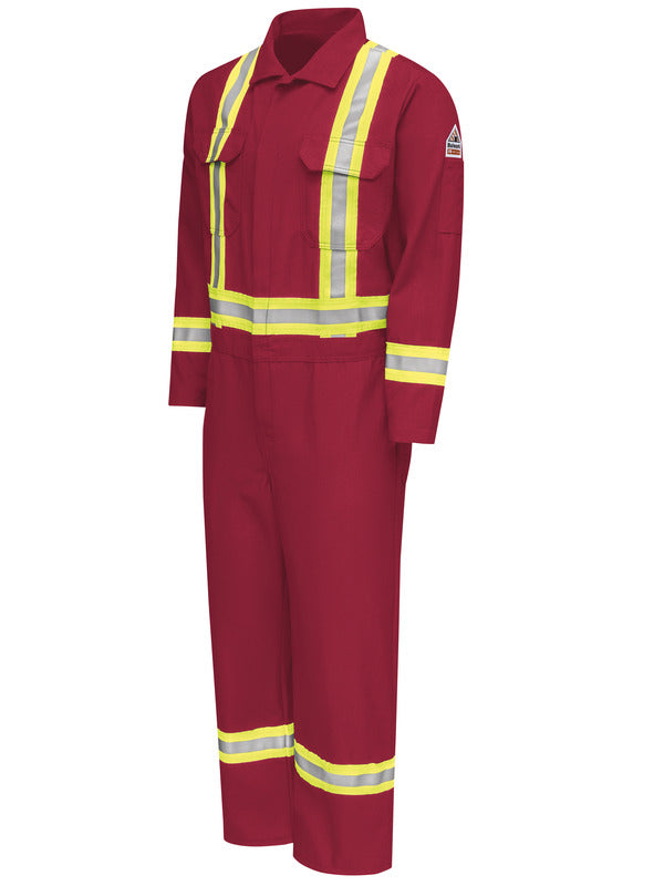 Bulwark Men's Midweight Nomex FR Premium Coverall with CSA Compliant Reflective Trim