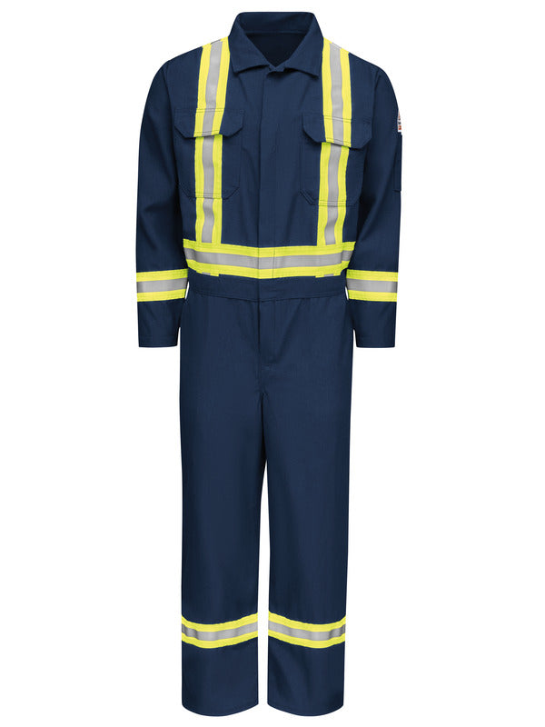 Bulwark Men's Midweight Nomex FR Premium Coverall with CSA Compliant Reflective Trim