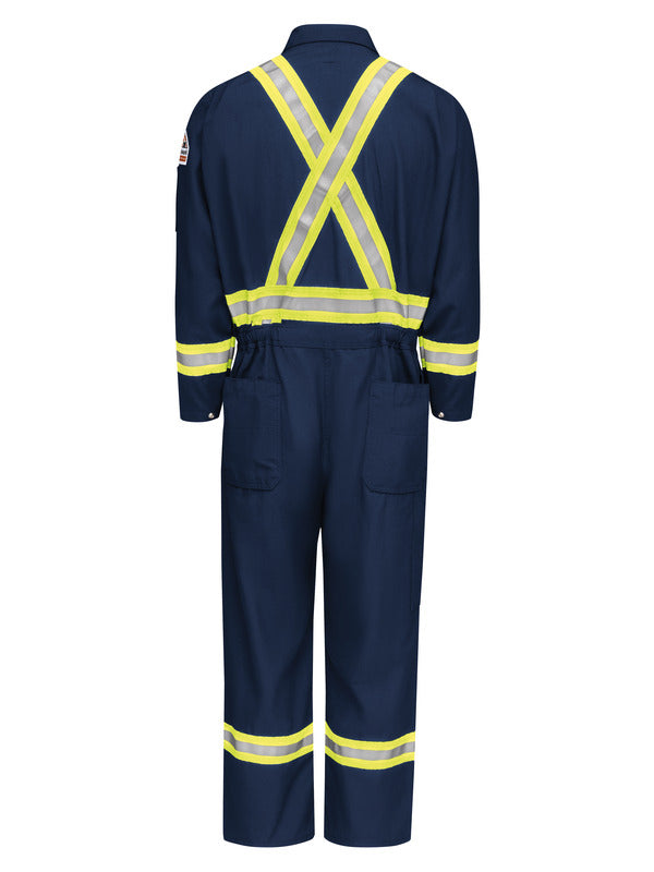 Bulwark Men's Midweight Nomex FR Premium Coverall with CSA Compliant Reflective Trim