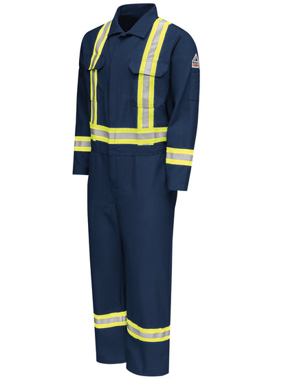 Bulwark Men's Midweight Nomex FR Premium Coverall with CSA Compliant Reflective Trim