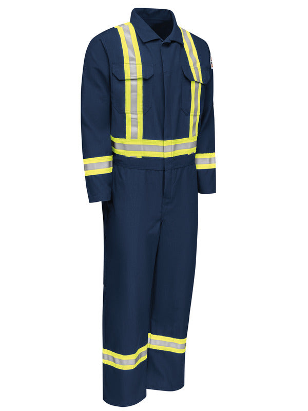 Bulwark Men's Midweight Nomex FR Premium Coverall with CSA Compliant Reflective Trim
