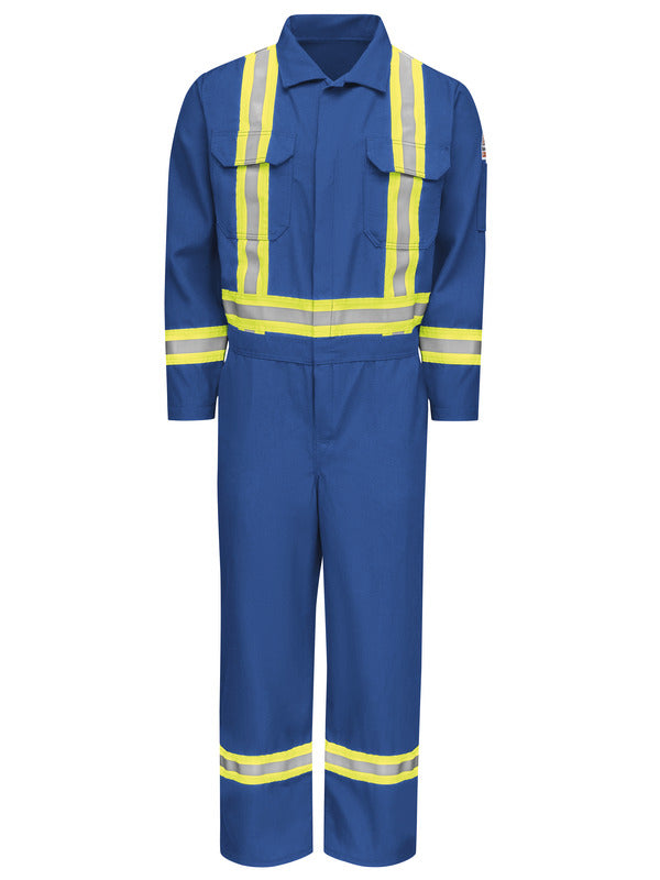 Bulwark Men's Midweight Nomex FR Premium Coverall with CSA Compliant Reflective Trim