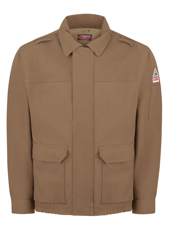 Bulwark Brown Duck Lined Bomber Jacket - Brown Duck