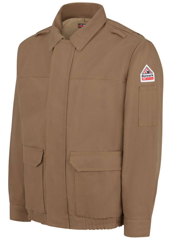 Bulwark Brown Duck Lined Bomber Jacket - Brown Duck