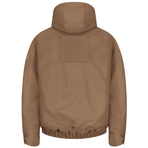 Bulwark Men's Heavyweight FR Brown Duck Hooded Jacket - Brown Duck