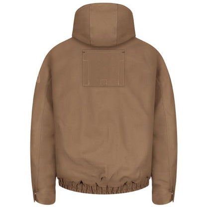 Bulwark Men's Heavyweight FR Brown Duck Hooded Jacket - Brown Duck