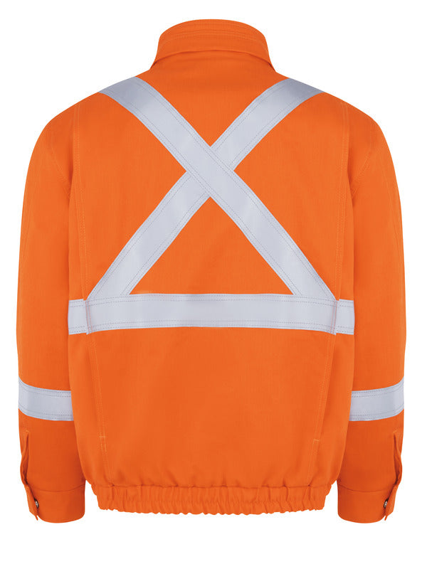 Bulwark Men'S Lightweight Excel Fr® Comfortouch® Lined Bomber Jacket - Orange