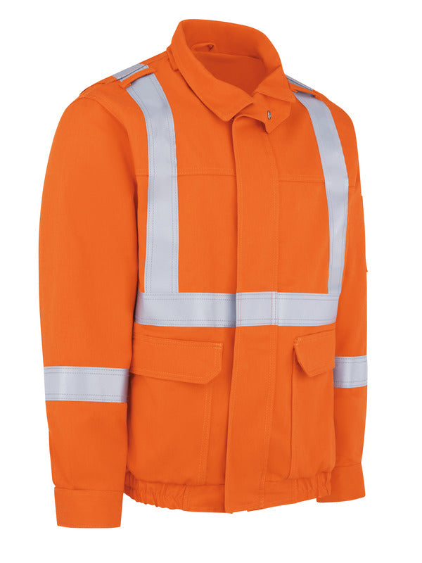 Bulwark Men'S Lightweight Excel Fr® Comfortouch® Lined Bomber Jacket - Orange