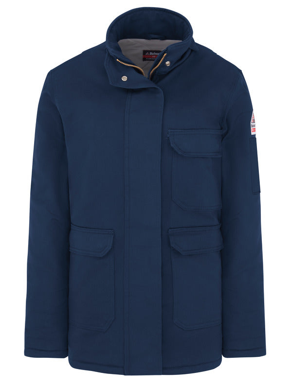 Bulwark Women's Heavyweight Excel FR® ComforTouch® Insulated Deluxe Parka - Navy