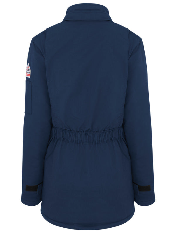 Bulwark Women's Heavyweight Excel FR® ComforTouch® Insulated Deluxe Parka - Navy