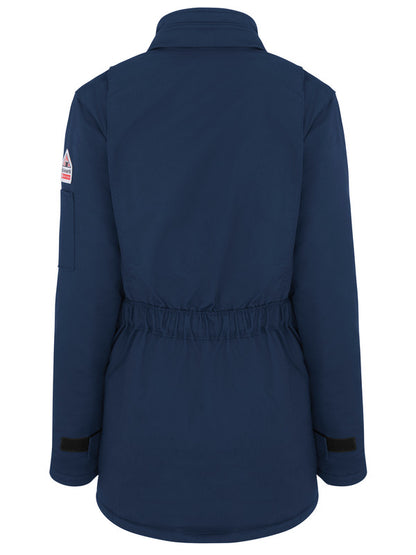 Bulwark Women's Heavyweight Excel FR® ComforTouch® Insulated Deluxe Parka - Navy