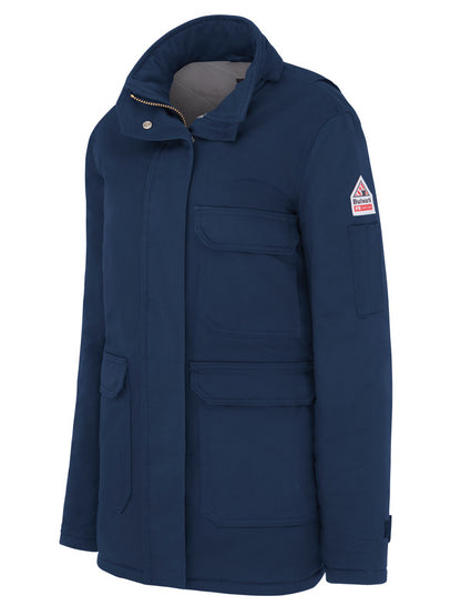 Bulwark Women's Heavyweight Excel FR® ComforTouch® Insulated Deluxe Parka - Navy