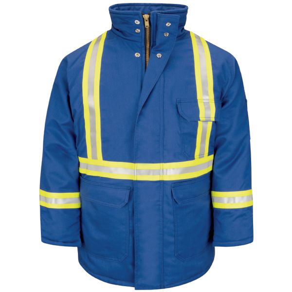 Bulwark Men's Heavyweight Excel FR® ComforTouch® Insulated Deluxe Parka with Reflective Trim