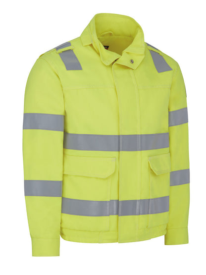 Bulwark Hi-Visibility Lined Bomber Jacket - Yellow/Green