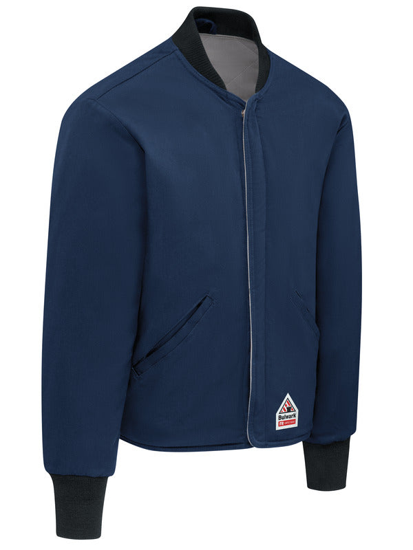 Bulwark Men's Lightweight FR Sleeved Jacket Liner - Navy