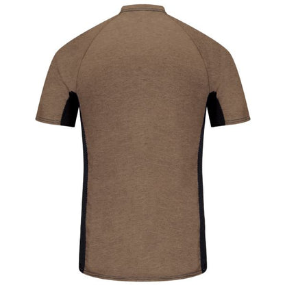 Bulwark Men's FR Short Sleeve Base Layer with Concealed Chest Pocket