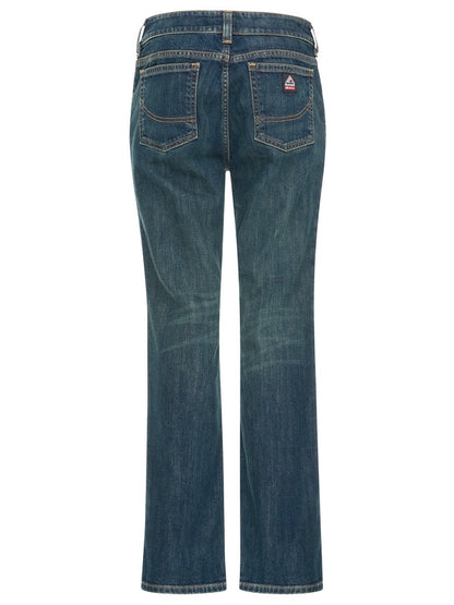 Bulwark Women's Curvy Fit Jean with Stretch - Sanded Denim