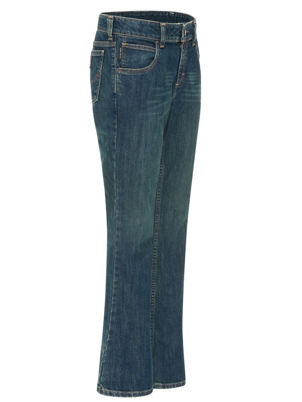 Bulwark Women's Curvy Fit Jean with Stretch - Sanded Denim