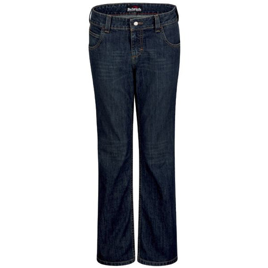 Bulwark Women's Straight Fit Jean with Stretch - Sanded Denim