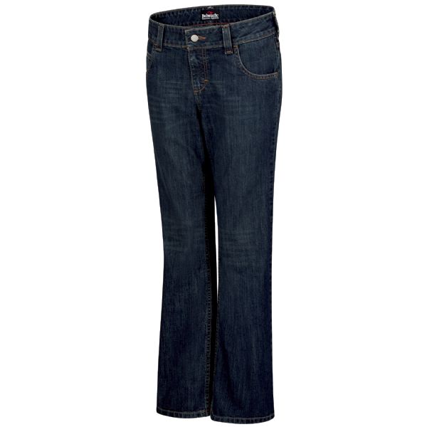 Bulwark Women's Straight Fit Jean with Stretch - Sanded Denim