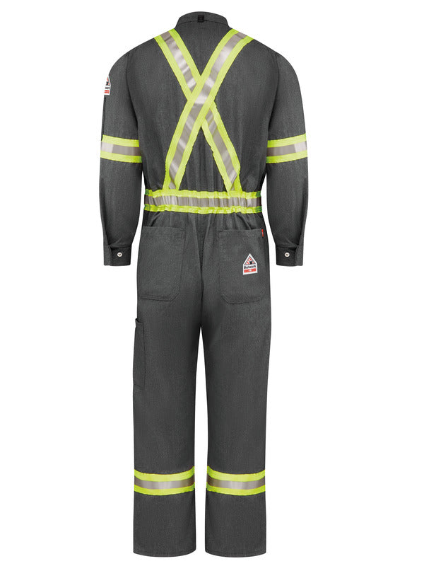 Bulwark IQ Series Men's Mobility Coverall - Dark Gray