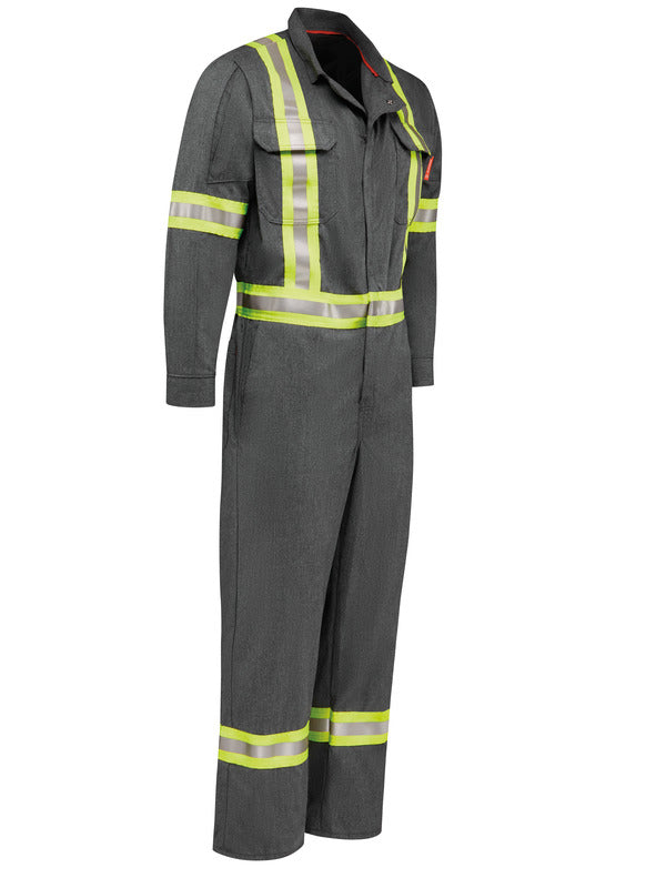 Bulwark IQ Series Men's Mobility Coverall - Dark Gray