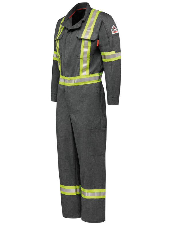 Bulwark IQ Series Men's Mobility Coverall - Dark Gray