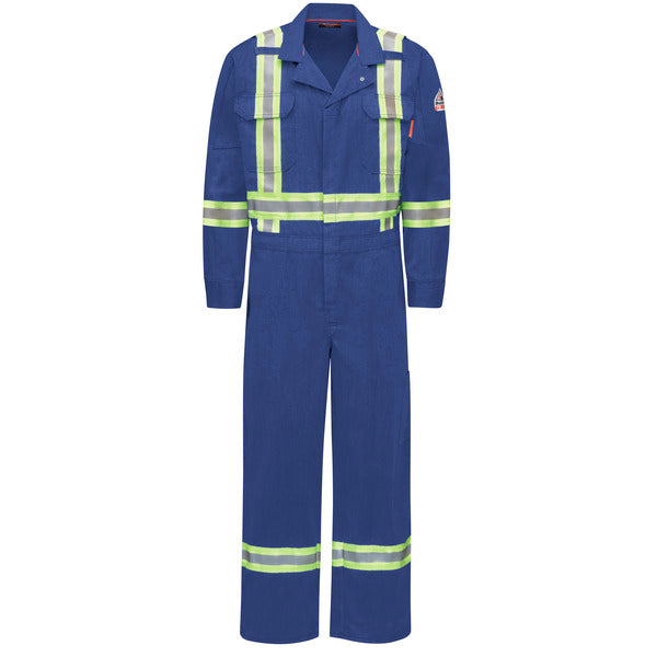 Bulwark IQ Series® Men's Mobility Coverall with Reflective Trim - Royal Blue