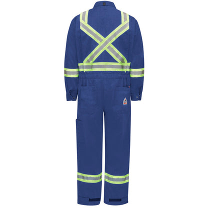 Bulwark IQ Series® Men's Mobility Coverall with Reflective Trim - Royal Blue