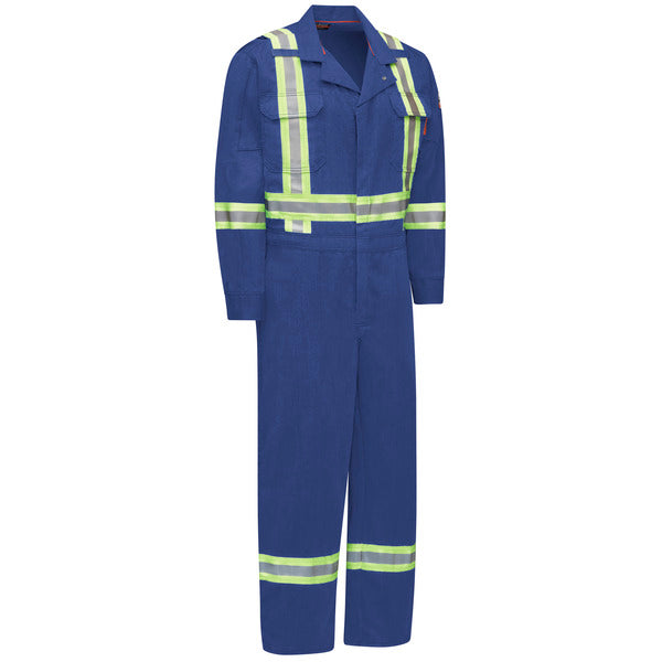 Bulwark IQ Series® Men's Mobility Coverall with Reflective Trim - Royal Blue