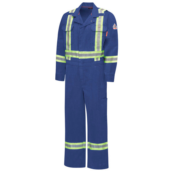 Bulwark IQ Series® Men's Mobility Coverall with Reflective Trim - Royal Blue