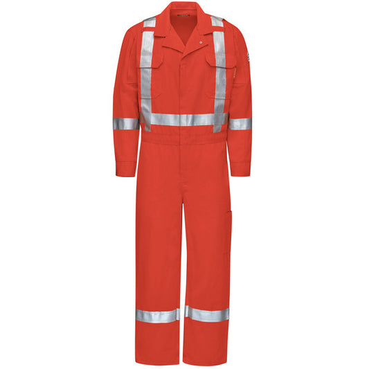 Bulwark IQ Series® Men's Mobility Coverall with Reflective Trim - Orange