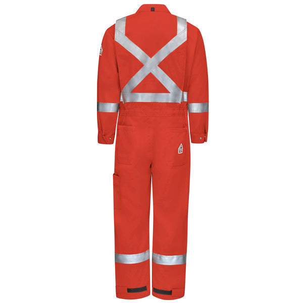Bulwark IQ Series® Men's Mobility Coverall with Reflective Trim - Orange
