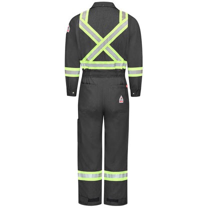 Bulwark IQ Series® Men's Mobility Coverall with Reflective Trim - Dark Grey