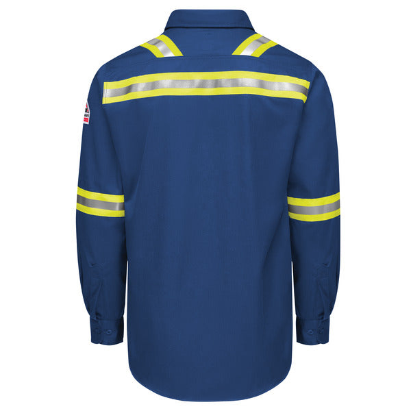 Bulwark IQ Series Men’s Enhanced-Vis Midweight Comfort Woven Shirt