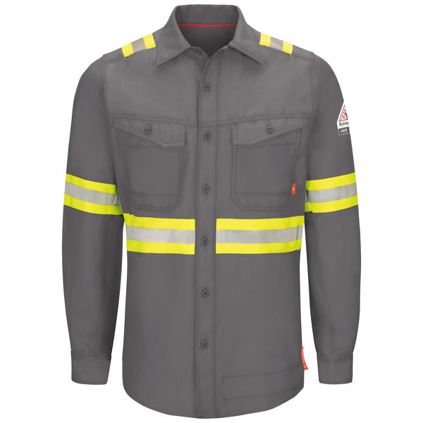 Bulwark IQ Series® Endurance Men's FR Enhanced Visibility Work Shirt