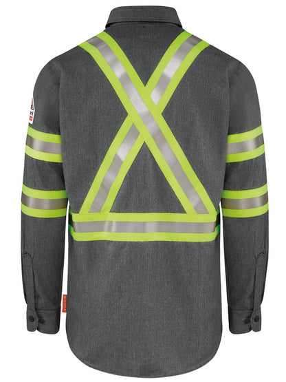 Bulwark IQ Series® Men's Lightweight Comfort Woven Shirt - Dark Gray