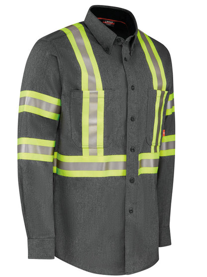 Bulwark IQ Series® Men's Lightweight Comfort Woven Shirt - Dark Gray