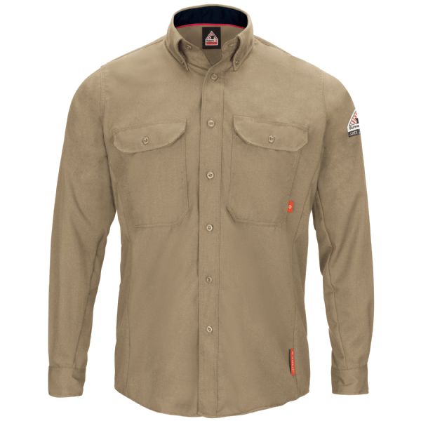 Bulwark Men's IQ Series® Comfort Woven Long Sleeve Lightweight Shirt