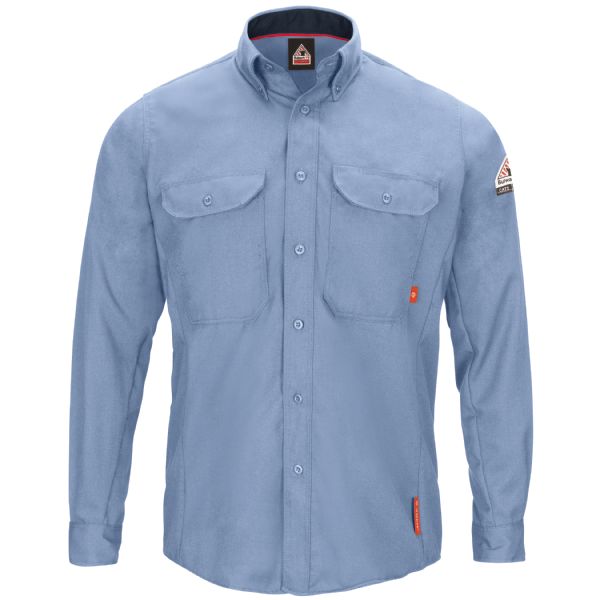 Bulwark Men's IQ Series® Comfort Woven Long Sleeve Lightweight Shirt