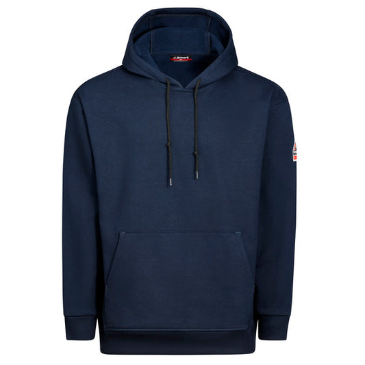 Bulwark Men’s FR Fleece Hoodie Pullover - Navy