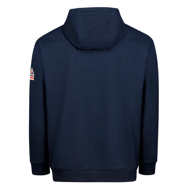 Bulwark Men’s FR Fleece Hoodie Pullover - Navy