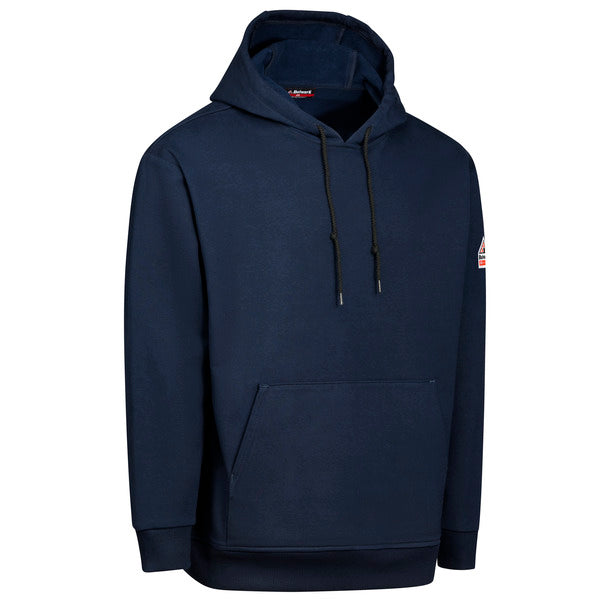 Bulwark Men’s FR Fleece Hoodie Pullover - Navy